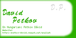 david petkov business card